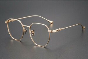 送料無料　超軽量　フルリム　クラシック　タテ眼鏡　レンズ交換可能 チタン メガネフレーム　トレロ　　男女兼用 　sc0419