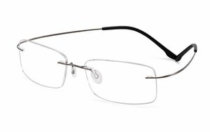送料無料　メガネフレーム　超軽量　フチなし ツーポイント　タテ眼鏡　レンズ交換可能　男女兼用　ブルーライトカット sc0282