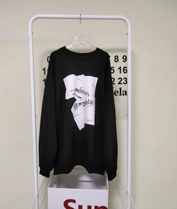 マルタンマルジェラ　Maison Margiela　MM6 メンズ　Tシャツ　長袖　文字ロゴ　S-XL　サイズ選択可能　2414