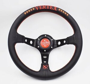 レース専用　車ハンドル Vertex 13インチ　高さ9cm ステアリング スポーツステアリングホイール ドリフト zd189