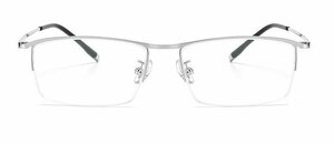 送料無料　メガネフレーム　ハーフリム タテメガネ　眼鏡　レンズ交換可能　チタン　チタニウム　新品 　男女兼用　 sc0107