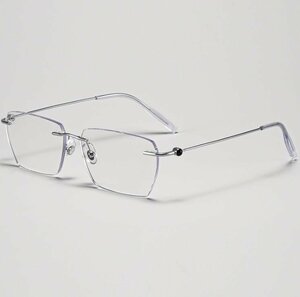 送料無料　超軽量 メガネフレーム　フチなし ツーポイント　眼鏡　レンズ交換可能　チタン　男女兼用　 sc0222