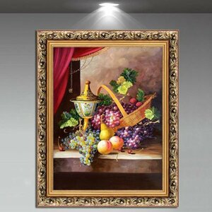 Art hand Auction Oil painting, still life, hallway wall painting, reception room hanging painting, entrance decoration, decorative painting, Painting, Oil painting, others