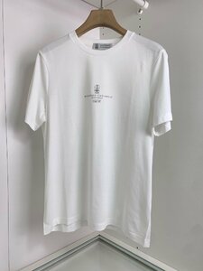 送料無料　ブルネロクチネリ　BRUNELLO CUCINELLI メンズ　Tシャツ　文字ロゴ　シンプル　半袖　コットン　M-5XL　サイズ選択可能　4359