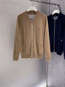 ブルネロクチネリ　BRUNELLO CUCINELLI メンズ　ニット　セーター　刺繍ロゴ　秋冬新品　M-3XL　サイズ選択可能　2882