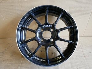 ■B-1607■キズ小！程度良し■アルミ ホイール 1本のみ■アドバンレーシング ADVANRacing RZII RZ2■15X5.5J PCD100 4H +45■15インチ■X-1