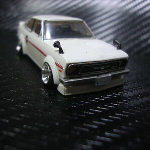 1/64 ダットサン サニー 1200クーペGX-5 NISSAN Sunny Coupe B110 カスタム 8スポークホイール 深リムアルミ製の画像5