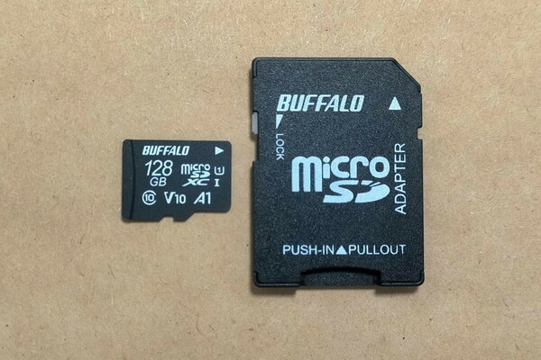 バッファロー MicroSD 128GB Nintendo Switch 対応 ソフト検証済み　アダプター付き