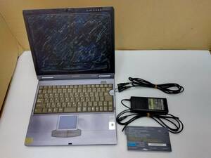 ■ジャンク 故障品■ ノートパソコン SONY VAIO PCG-XR9F/K PCG-8514 Pentium Ⅲ 800MHz SDRAM 256MB HDD 20GB Win 2000 ACアダプタ 19.5V