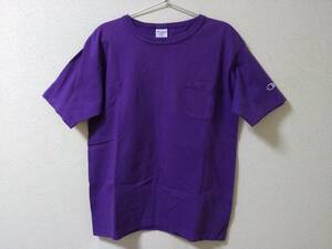 ☆USA製　チャンピオン ポケットTシャツ　パープル　Mサイズ T1011☆