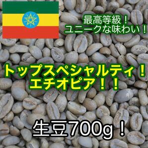 トップスペシャルティコーヒー！　エチオピア　グジG1　生豆700g！