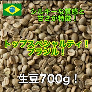 トップスペシャルティコーヒー！　ブラジルパルプドナチュラル　生豆700g！