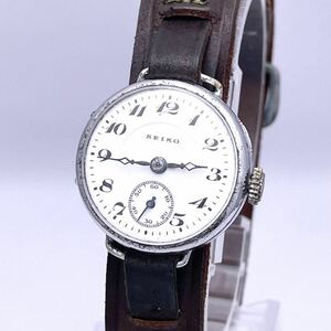 SEIKO セイコー 腕時計 ウォッチ 手巻き 機械式 スモセコ 銀 シルバー P467