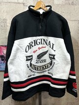 美品 90'S カンタベリー オールブラックス 1/4ジップ プルオーバー スウェット L CANTERBURY ALL BLACKS_画像1