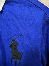 ポロラルフローレン ラガーシャツ XS 165/88A メンズ POLO RALPH LAUREN ブルー ビッグポニー_画像2