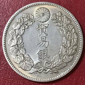 銀貨 貿易銀　明治9年　大日本 硬貨 古銭 貿易銀 コイン 竜 蔵品 一円銀貨 