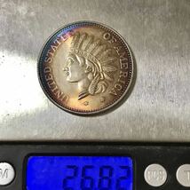 銀貨 1851年　1ドル　インディアンヘッド　アメリカ　一円銀貨　硬貨 古銭 貿易銀 コイン 竜 蔵品　_画像5