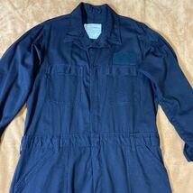 米軍 COVERALL, FLAME RESISTANT UTILITY ダークネイビー系 サイズ46R 古着_画像9