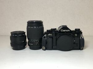 Canon A-1 ZOOM LENS FD 35-105mm 1:3.5-4.5 FD 50mm 1:1.4 film camera lens 3 point summarize 