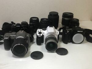 pentax Panasonic LUMIX デジタルカメラ　レンズ　9点まとめて　DMC-FZ30 k-30 k100 他