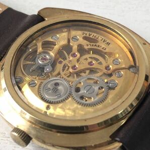 WALTHAM MONACO 腕時計 メンズ スケルトン 自動巻き 稼働品 ウォルサム モナコ 裏スケ 皮ベルトの画像7