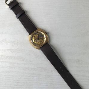 WALTHAM MONACO 腕時計 メンズ スケルトン 自動巻き 稼働品 ウォルサム モナコ 裏スケ 皮ベルトの画像5