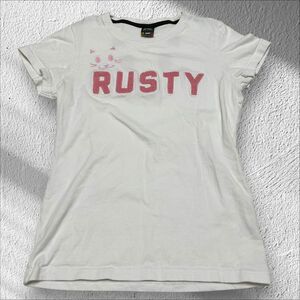 RUSTY ラスティ 猫 ねこ Tシャツ 半袖 トップス M 綿100%