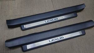 中古 レクサス LEXUS GSE20 IS250 平成22年11月 純正 オプション ドア スカッフプレート イルミネーション LED ブルー　青　前期後期