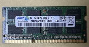 即決　動作確認済み　SAMSUNG サムスン DDR3 PC3-10600S 4GB×1枚 ノートパソコン用 ②