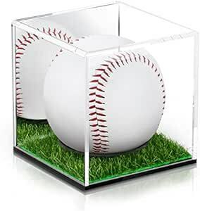 野球ボールケース サインボールケース 野球用 アクリル製 ディスプレイケース 保護 展示 防塵 四角型 コレクションケース 透明ケ