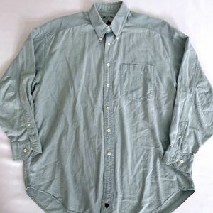 NORDSTROM ノードストローム　BDシャツ　長袖　メンズ　XL相当　マカオ製　アームホール広め　刺繍ワークシャツ