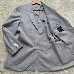 極美品/M位 ブルックスブラザーズ 【抜群の清涼感】BROOKS BROTHERS リネン 麻 春夏 テーラードジャケット アンコン 段返り3B 36SHT 近年