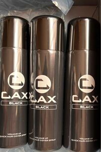 CAX カックス 薄毛隠し用 ヘアスプレー 100g ブラック 3個セット