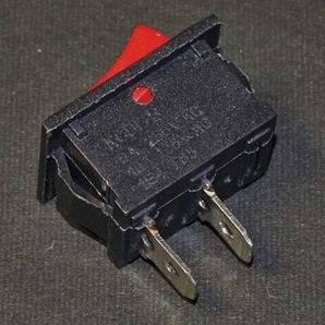 小型ロッカースイッチ 21×15mm 赤 レッド 2pin ON-OFF 1回路 要半田付け 波動/シーソー 電源スイッチの補修などに DIY 電子工作の画像2