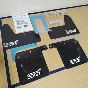 MFF マッドフラップ マッドガード インプレッサWRX STI GRB GRF ハッチバック スバル 黒 ブラック フロント リア 4枚 泥除け 社外品