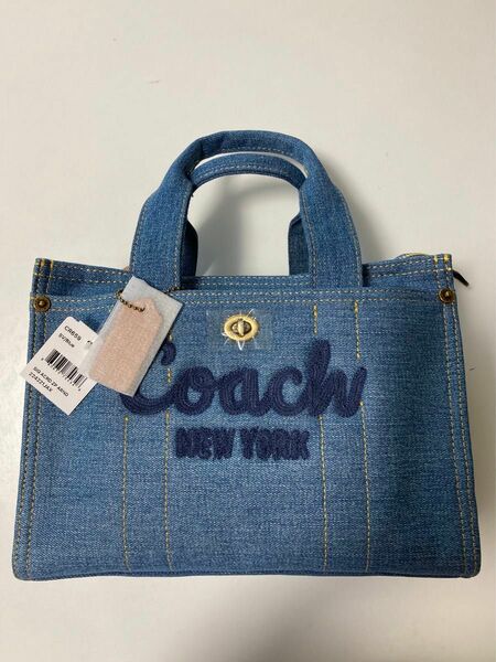 COACH カーゴトート26 CR659 スモール　デニムアウトレット品