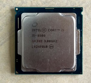  operation verification ending goods Intel no. 8 generation CPU Core i5 8500 SR3XE 3.00Ghz