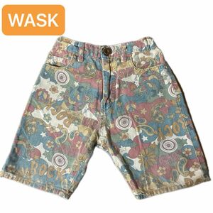 WASK 総柄　 ハーフパンツ ショートパンツ　ワスク　BEBE レトロ柄