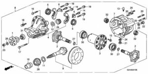 ☆新品☆純正☆リア ディファレンシャル　2004-2005 Honda S2000　CARRIER ASSY., RR.　ABA-AP2 　41200-PCZ-A01