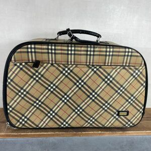 E1140. BURBERRY／バーバリー. キャリーバッグ. 鍵付き. スーツケース