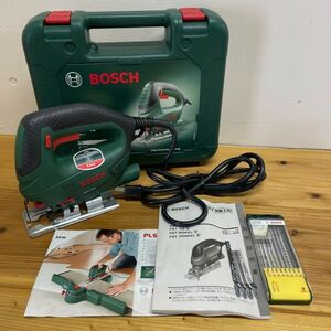 E3022【動作品】 BOSCH／ボッシュ. ジグソー. PST700. 替え刃／取説付き. 電動工具. 電動ノコギリ