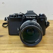 E4042【動作未確認】 Nikon／ニコン フィルム 一眼レフカメラ FE ブラックボディ 取説付き_画像2