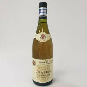 M1537(063)-528/SK3000　酒　CHABLIS SIMONNET-FEBVRE 1996 A CHABLIS (YONNE) FRANCE シャブリ シモネ・フェブル 12.5% 750ml