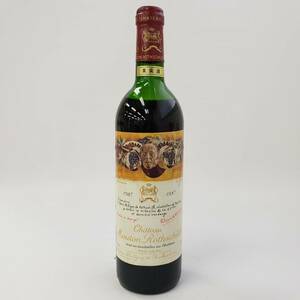 M20578(063)-579/MK38000　酒　Chateau Mouton Rothschild 1987 シャトー ムートン ロートシルト 果実酒 赤ワイン 12％ 750ml