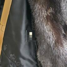 M2359(054)-598/KR3000　毛皮 ミンク コート Hi-fashion greal Lake Fur ファーコート 茶 ブラウン系 レディース ファッション　_画像9