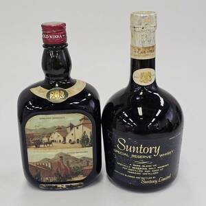 E13324(054)-635/MM4000【千葉県内のみ発送】酒　2本まとめ　OLD NIKKA WHISKY　ニッカ/SUNTORY　SPECIAL RESERVE WHISKY　43%　760ml