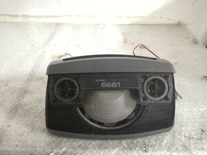 ALPINE 6681 car speaker single unit only one Junk sound out is could do 