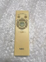 NEC 型番不明 照明リモコン 中古 クリック_画像1