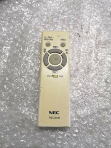 NEC RE0206 照明リモコン 中古 クリック