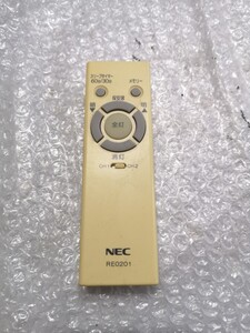 NEC RE0201 照明用リモコン 中古 クリック